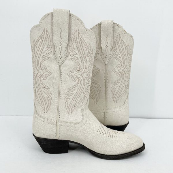 Ariat Womens Heritage R Toe Stretch Fit Western Boot US 8 M EU 38.5 White Cheap