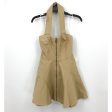 BARDOT Women s Lee Halter Utility Dress XS US 2 Beige Open Back on Sale