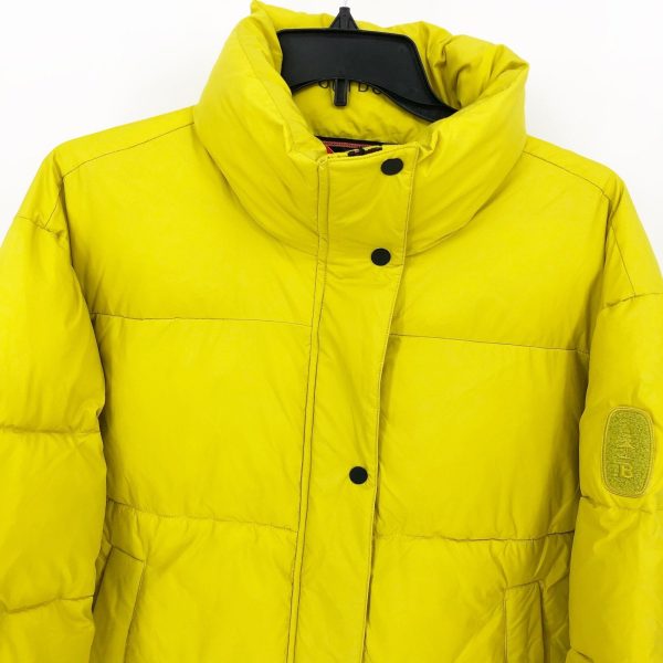 BASS OUTDOOR Womens Discovery Puffer Jacket Small Bright Yellow Citronelle NWT on Sale