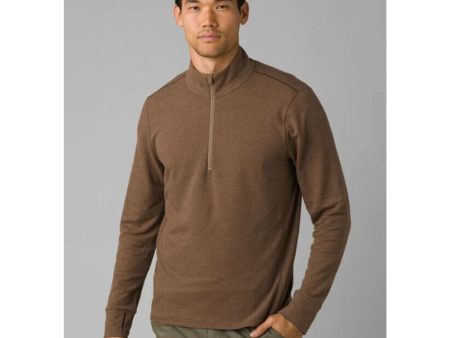 prAna Mens Altitude Tracker 1 4 Zip Pullover XXL Camel Tan NWT Supply