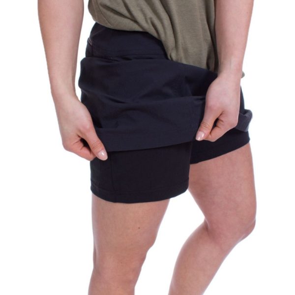 ROYAL ROBBINS Women s Discovery III Skort Size 10 Jet Black Discount