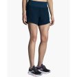 BROOKS Women s Chaser 5  Running Short Small Ocean Drive Discount