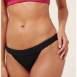 ANDIE SWIM Women s The Banded Cheeky Bikini Bottom Size XL Black Ribbed NWT Hot on Sale