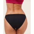 ANDIE SWIM Women s The Banded Cheeky Bikini Bottom Size XL Black Ribbed NWT Hot on Sale