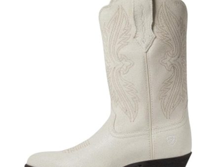 Ariat Womens Heritage R Toe Stretch Fit Western Boot US 8 M EU 38.5 White Cheap