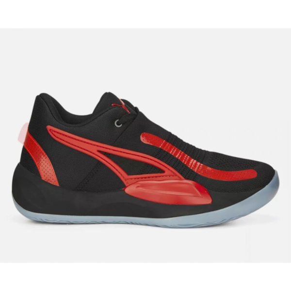 Puma Mens Rise Nitro Basketball Sneakers Size 11.5 Black Red Shoes NIB Hot on Sale