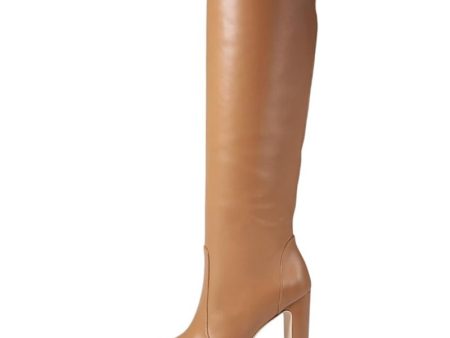 Stuart Weitzman Womens Vida 100 Knee High Boot US 6.5B EU 37 Brown Leather Hot on Sale