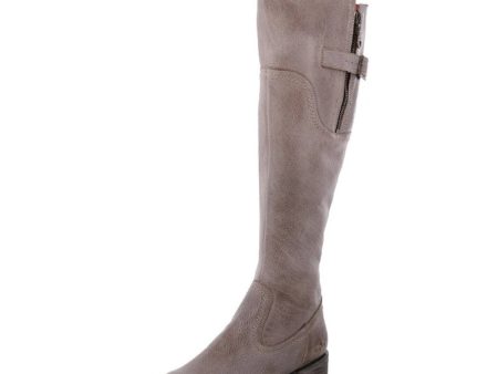 Bed Stu Womens Kathleen Leather Boots US 9.5M EU 40 Taupe Knee-High Online