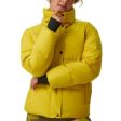 BASS OUTDOOR Womens Discovery Puffer Jacket Small Bright Yellow Citronelle NWT on Sale