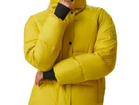 BASS OUTDOOR Womens Discovery Puffer Jacket Small Bright Yellow Citronelle NWT on Sale