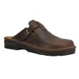 Naot Mens Fiord Leather Clogs EU 43 US 10-11 Brown Slip Resistant N Supply