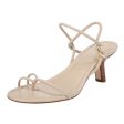 Vince Womens Jolie Strappy Kitten Heel Sandals US 6.5M EU 36.5 Tan Cream Fashion