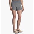 BROOKS Women s Chaser 5  Running Short Small Heather Charcoal Supply