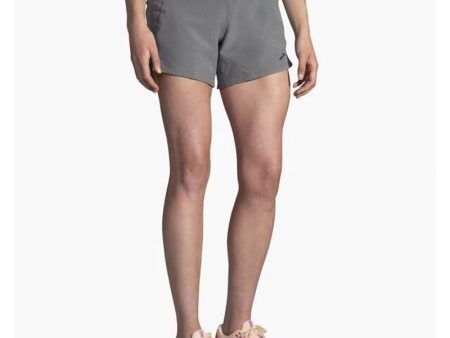 BROOKS Women s Chaser 5  Running Short Small Heather Charcoal Supply