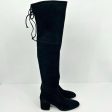 Stuart Weitzman Womens Flareland Tall Suede Boots US 8B EU 38-39 Black Sale