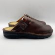 Naot Mens Fiord Leather Clogs EU 43 US 10-11 Brown Slip Resistant N Supply