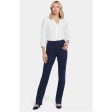 NYDJ Women s Marilyn Straight Ponte Pants 8 PETITE Oxford Navy Online now