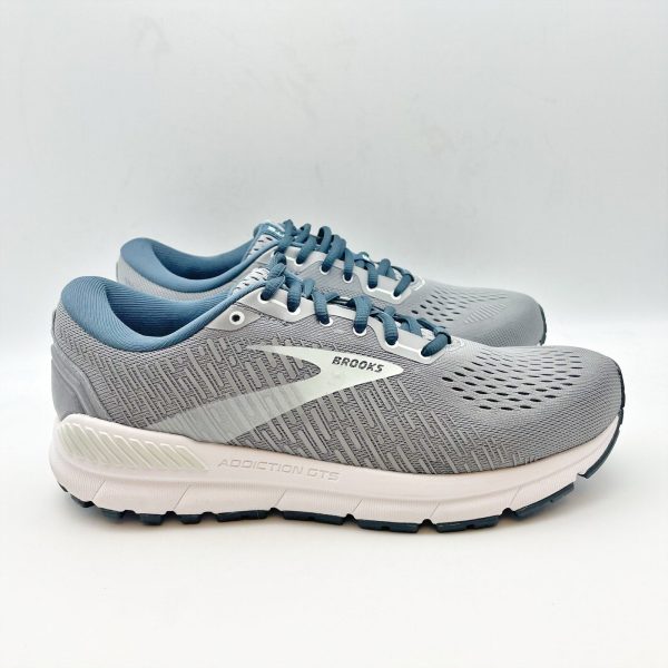 Brooks Womens Addiction GTS 15 Running Shoes US 10M EU 42 Grey Blue Fashion