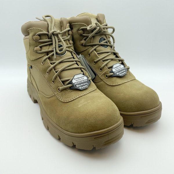 Skechers Men s Wascana Tactical Work Boots US 10 Tan Brown Composite Toe EH NIB Online Hot Sale