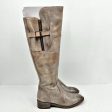 Bed Stu Womens Kathleen Leather Boots US 9.5M EU 40 Taupe Knee-High Online