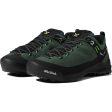 SALEWA Mens Wildfire Leather Shoes Size 11 Green Black Suede Trail Sneakers Online now