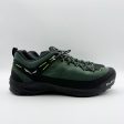 SALEWA Mens Wildfire Leather Shoes Size 11 Green Black Suede Trail Sneakers Online now