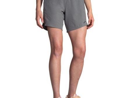 BROOKS Women s Chaser 7  Shorts XL Grey Heather Charcoal Fashion