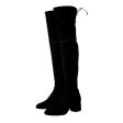 Stuart Weitzman Womens Flareland Tall Suede Boots US 8B EU 38-39 Black Sale