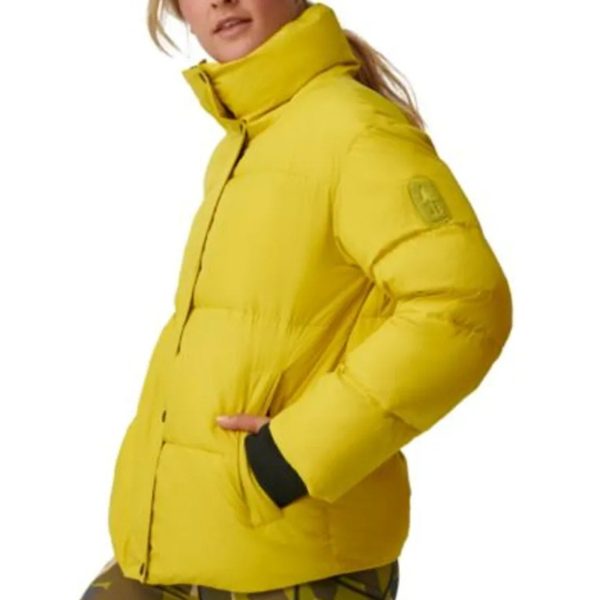 BASS OUTDOOR Womens Discovery Puffer Jacket Small Bright Yellow Citronelle NWT on Sale