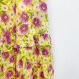 Banjanan Hazel Maxi Slip Dress XS Vibrant Yellow Flower Carpet Print For Discount