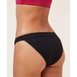 ANDIE SWIM Women s The Banded Cheeky Bikini Bottom Size XL Black Ribbed NWT Hot on Sale