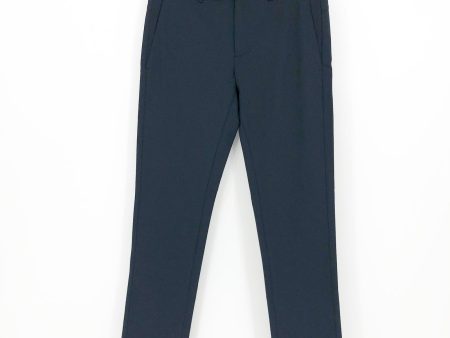 MINISTRY OF SUPPLY Men s Kinetic Dress Pants 28x30 SLIM Navy Blue Flat Front Discount