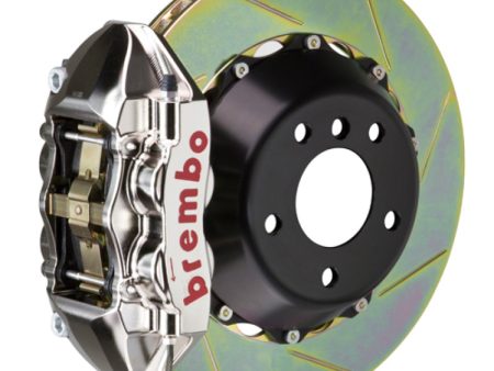 Brembo 09-15 7-Series Rr GTR BBK 4Pis Billet 380x28 2pc Rotor Slotted Type1-Nickel For Cheap