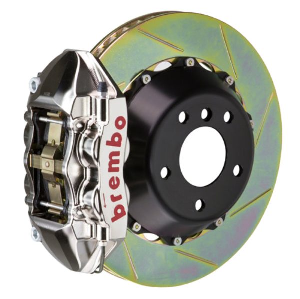 Brembo 09-15 7-Series Rr GTR BBK 4Pis Billet 380x28 2pc Rotor Slotted Type1-Nickel For Cheap