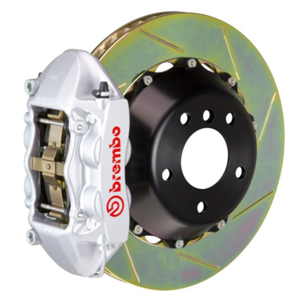 Brembo 08-14 Challenger SRT-8 Rr GT BBK 4Pis Cast 380x28 2pc Rotor Slotted Type1-Silver Online Hot Sale