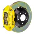 Brembo 06-08 RS4 Rear GT BBK 4 Piston Cast 380x28 2pc Rotor Slotted Type-1- Yellow Discount