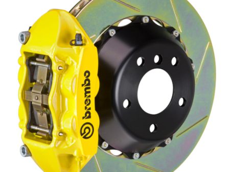 Brembo 06-08 RS4 Rear GT BBK 4 Piston Cast 380x28 2pc Rotor Slotted Type-1- Yellow Discount