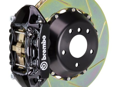 Brembo 08-15 Land Cruiser LX570 Rear GT BBK 4 Piston Cast 380x28 2pc Rotor Slotted Type1-Black Online Sale