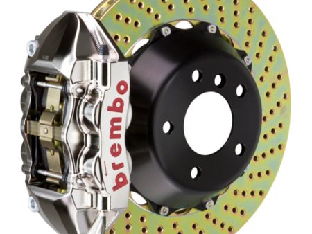 Brembo 08-14 Challenger SRT-8 Rr GTR BBK 4Pis Billet 380x28 2pc Rotor Drilled-Nickel Online Hot Sale