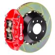 Brembo 08-14 Challenger SRT-8 Rr GT BBK 4Pis Cast 380x28 2pc Rotor Slotted Type1-Red Online