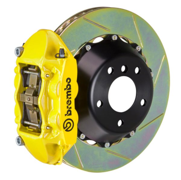 Brembo 02-07 Coupe Spyder 04-07 GranSport Rr GT BBK 4 Pist Cast 380x28 2pc Rotor Slot Type1-Yellow Online Sale