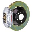 Brembo 05-11 SLK55 06-09 CLK63 AMG Rr GT BBK 4Pist Cast 2pc 345x28 2pc Rotor Slotted Type1-Silver Online now