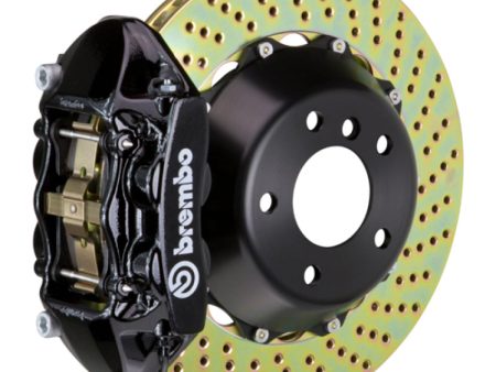 Brembo 08-14 Challenger SRT-8 Rr GT BBK 4Pis Cast 380x28 2pc Rotor Drilled-Black Online