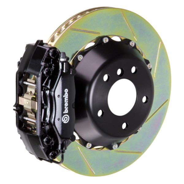 Brembo 05-08 7-Series (After 3 5 Prod) Rr GT BBK 4 Pist Cast 2pc 345x28 2pc Rotor Slot Type1-Black For Discount