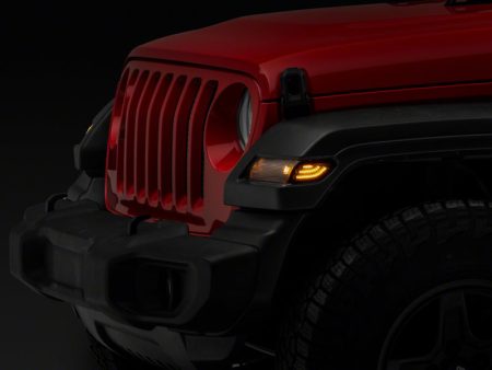 Raxiom 18-23 Jeep Wrangler JL Axial Series LED Side Marker Lights- Smoked Cheap