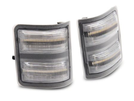 Raxiom 11-16 Ford F-250 F-350 Super Duty Axial LED SEQL Switchback Side Mirror Marker Lamps- Clear Online Sale