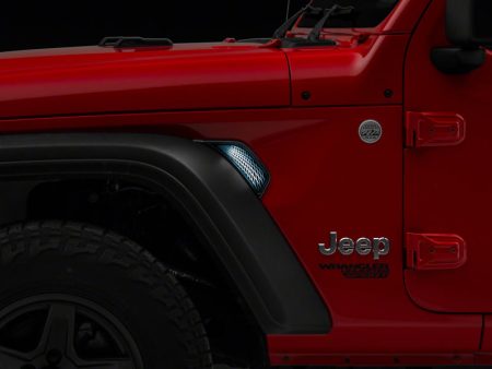 Raxiom 18-23 Jeep Wrangler JL Axial Series LED Side Marker Lights For Sale