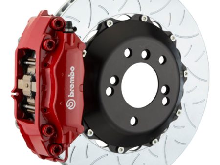 Brembo 06 330i Excl xDrive Rr GT BBK 4Pis Cast 2pc 345x28 2pc Rotor Slotted Type3-Red Discount