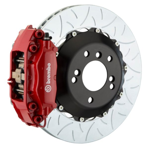 Brembo 06 330i Excl xDrive Rr GT BBK 4Pis Cast 2pc 345x28 2pc Rotor Slotted Type3-Red Discount