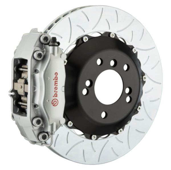 Brembo 02-05 7-Series (Thro. 3 5 Prod) Rr GT BBK 4Pist Cast 2pc 345x28 2pc Rotor Slot Type3-Silver Discount